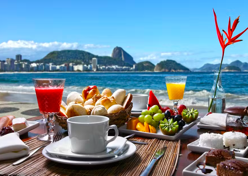 Café da manhã em Copacabana