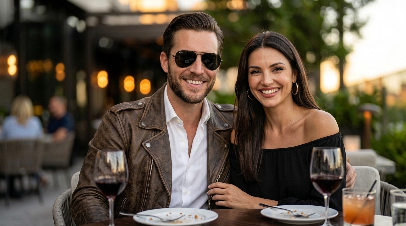 Casal em um encontro no Rio